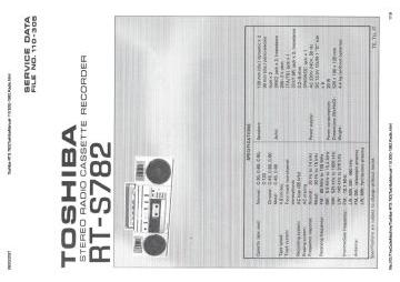 Toshiba-RTS 782(ToshibaManual-110 305)-1982.RadioCass preview